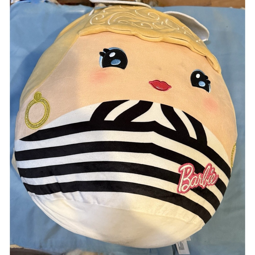 Mattel Barbie Cuutopia Black & White Swimsuit Squishy Plush 14"Pillow